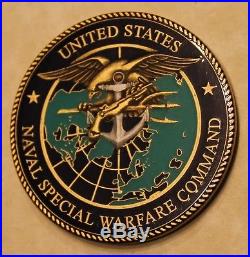 Naval Special Warfare Command CMDCM Mike Albelo Navy Challenge Coin / SEAL