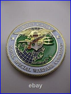 Naval Special Warfare Command Navy SEAL On Time On Target Challenge Coin NSW