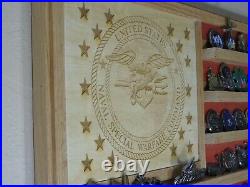 Naval Special Warfare Command Navy Seals Challenge Coin Display Flag 36x20