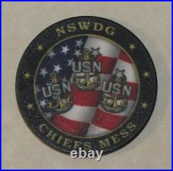 Naval Special Warfare DEVGRU SEAL Team 6 Chief Navy Challenge Coin / Poker Chip