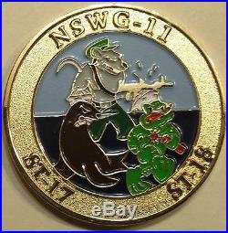 Naval Special Warfare Gp 11 SEAL Team 17 & 18 Navy Challenge Coin