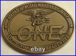 Naval Special Warfare Gp 1 Log & Sup SEALs BZ Commander Navy Challenge Coin