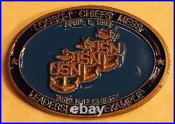 Naval Special Warfare Group 1 Log Sp Chief Mess Navy Challenge Coin / SEAL / One