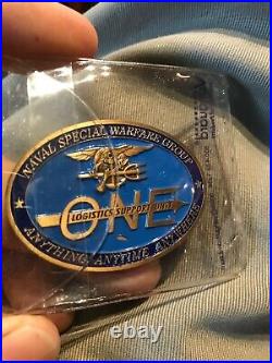 Naval Special Warfare Group 1 Log Sp Chief Mess Navy Challenge Coin / SEAL / One