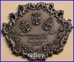 Naval Special Warfare Group 1 Logistics Support CPO Navy Challenge Coin / SEALs