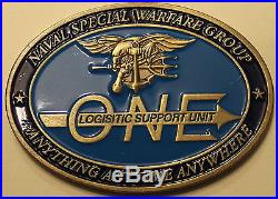 Naval Special Warfare Group 1 Logistics Support Navy Challenge Coin / SEAL / One