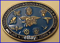 Naval Special Warfare Group 1 Logistics Support Navy Challenge Coin / SEAL / One