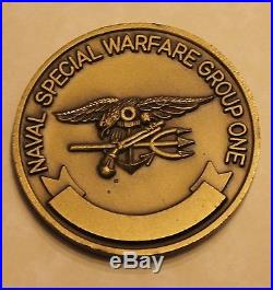 Naval Special Warfare Group 1 Mobile Comm Team Navy Challenge Coin / SEAL / One