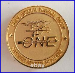Naval Special Warfare Group 1 Mobile Communic Navy Challenge Coin SEAL / One