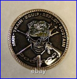 Naval Special Warfare Group 1 / One Commander SEALS Navy Challenge Coin
