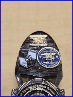 Naval Special Warfare Group 2 CPO Challenge Coin Spinner SEAL Teams NSWG-2 RARE