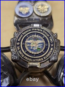 Naval Special Warfare Group 2 CPO Challenge Coin Spinner SEAL Teams NSWG-2 RARE