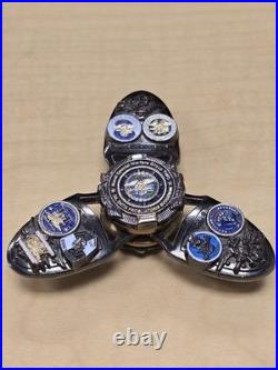 Naval Special Warfare Group 2 CPO Challenge Coin Spinner SEAL Teams NSWG-2 RARE