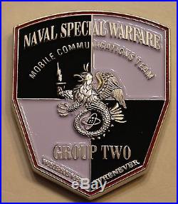Naval Special Warfare Group 2 Mobile Communications Team CPO Navy Challenge Coin