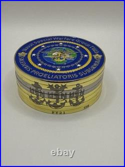 Naval Special Warfare Group 2 / Two NSWG-2 SEAL Navy Challenge Coin Stack