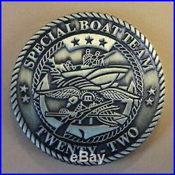 Naval Special Warfare Group 4 Special Boat Team SBT-22 Navy Challenge Coin