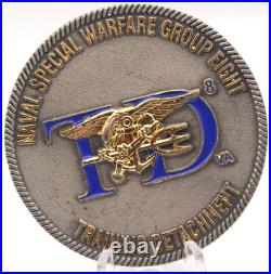 Naval Special Warfare Group 8 Training Detachment Challenge Coin 2.0 Copper