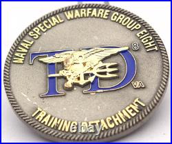 Naval Special Warfare Group 8 Training Detachment Challenge Coin 2.0 Copper