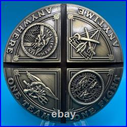 Naval Special Warfare Group Eleven NSWG-11 Navy SEAL CPO 3 Piece Challenge Coin