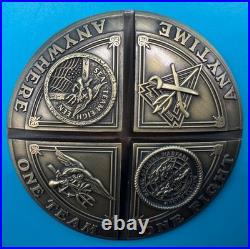 Naval Special Warfare Group Eleven NSWG-11 Navy SEAL CPO 3 Piece Challenge Coin