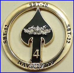 Naval Special Warfare Group Four SBT-12 SBT-20 SBT-22 Navy Challenge Coin 4 SEAL