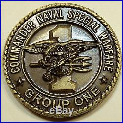 Naval Special Warfare Group One Commander SEALS Navy Challenge Coin