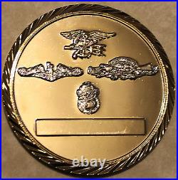 Naval Special Warfare Group Three Navy DET Little Creek Challenge Coin / 3 SEAL