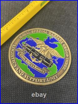 Naval Special Warfare Group Three SDVT-1 NSWG-3 LOGSU-3 Navy SEAL Challenge Coin