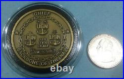 Naval Special Warfare Group Three (nswg-3) Chief Cpo Challenge Coin