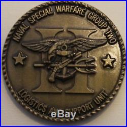 Naval Special Warfare Group Two Mobile Comms DET Navy Challenge Coin / SEAL / 2