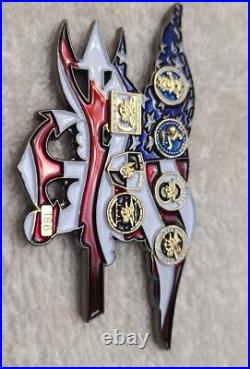 Naval Special Warfare Group Two SEAL Trident Serial #186 Navy Challenge Coin