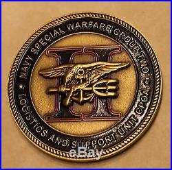 Naval Special Warfare Group Two SEALs Log and Sup Navy Chief Challenge Coin / 2