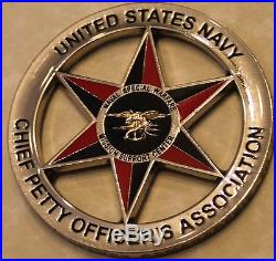 Naval Special Warfare Grp Ten Mission Sup Center Navy Chief Challenge Coin SEAL