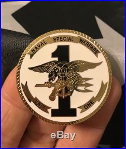 Naval Special Warfare NSW Unit One Guam Task Force 71 Navy Seal Challenge Coin