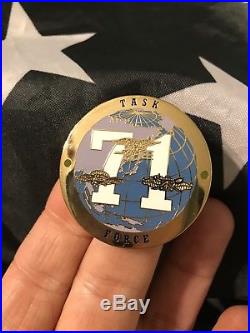 Naval Special Warfare NSW Unit One Guam Task Force 71 Navy Seal Challenge Coin