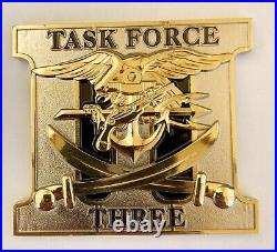 Naval Special Warfare SEAL Task Force Three / TF-3 Navy Coin