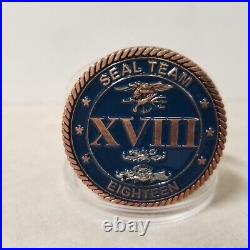 Naval Special Warfare SEAL Team 18 / Eighteen Navy Chiefs Mess Challenge Coin