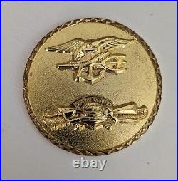 Naval Special Warfare SEAL Team 1 Blue Cape Sammie Navy Challenge Coin / One