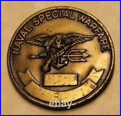 Naval Special Warfare SEAL Team 1 Brass Navy Challenge Coin / One