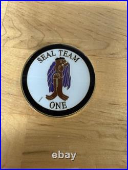 Naval Special Warfare SEAL Team 1 Epoxy Version Navy Challenge Coin / One