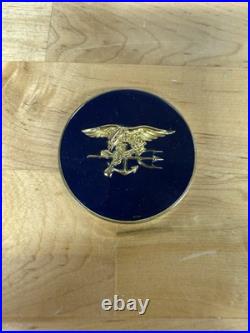 Naval Special Warfare SEAL Team 1 Epoxy Version Navy Challenge Coin / One
