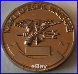 Naval Special Warfare SEAL Team 1 Gold Plated Navy Challenge Coin / One