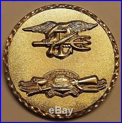 Naval Special Warfare SEAL Team 1 / One Navy Large 2 Version Challenge Coin