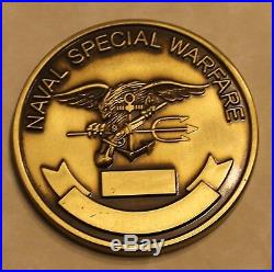 Naval Special Warfare SEAL Team 1 Purple Cape Sammie Navy Challenge Coin / One