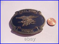 Naval Special Warfare SEAL Team 3 30th Anniversary Navy Challenge Coin Three