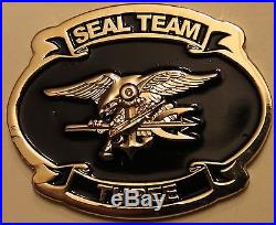 Naval Special Warfare SEAL Team 3 Serial #201 Navy Chiefs Challenge Coin / Three