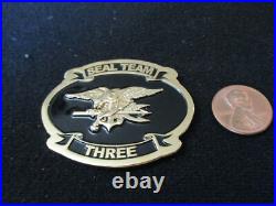 Naval Special Warfare SEAL Team 3 Serial #380 Navy Chief Challenge Coin / Three