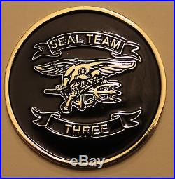 Naval Special Warfare SEAL Team 3 Serial #511 Navy Chiefs Challenge Coin / Three