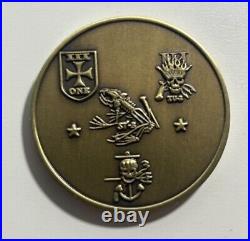 Naval Special Warfare SEAL Team 3 Task Units 1/2/3 Navy Challenge Coin /