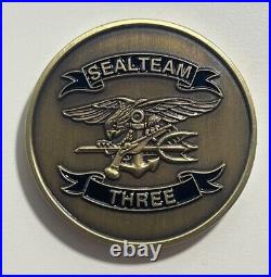 Naval Special Warfare SEAL Team 3 Task Units 1/2/3 Navy Challenge Coin /